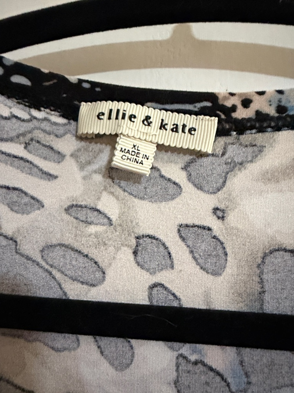Long Open-Front Printed Duster Cardigan - Black Multi - Picture 2 of 5